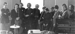 participants of Festival in Yaroslavl 81.  From left to right Jur. Panasenko, V.Makarov, A.Aleksandrov, V.Melnikov, Efim Barban,   I.Butman, E.Shlykova, S.Kurehin, S.Belichenko,   P.Vishnjauskas, somebody?